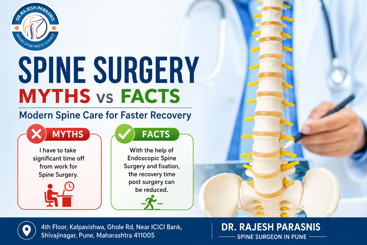 Spine Surgery Myths vs Facts – Faster Recovery with Modern Spine Surgery | Dr. Rajesh Parasnis