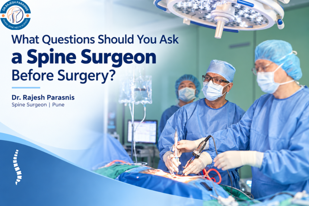 Questions to ask a spine surgeon before surgery – Dr. Rajesh Parasnis Pune