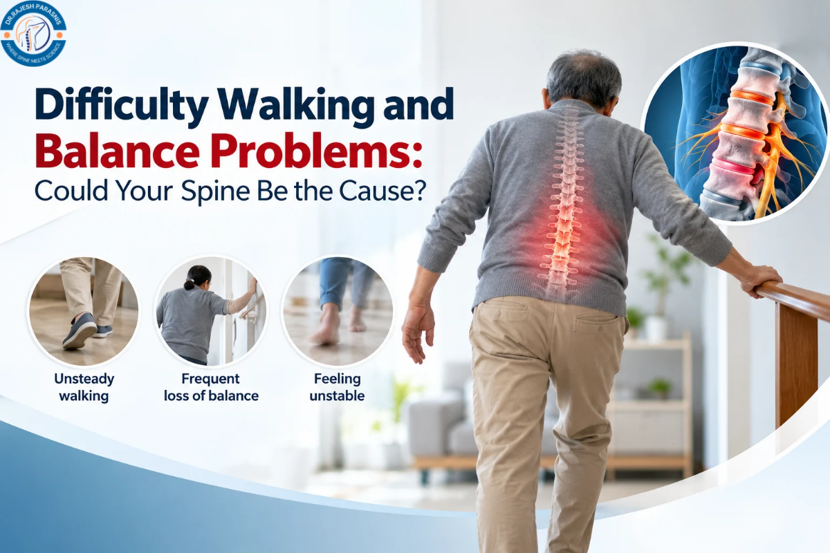 Difficulty walking and balance problems related to spine conditions, Dr. Rajesh Parasnis Pune